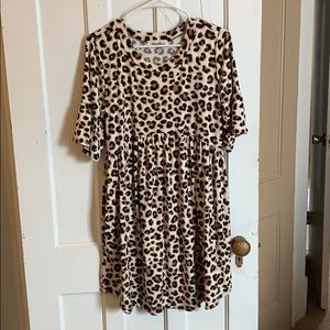 NWOT Leopard buttery soft dress